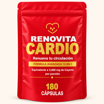 Renovita Cardio — Fórmula 12 en 1 con Capsaicina de Cayena (prueba)