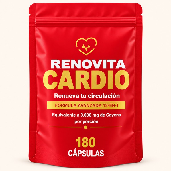 Renovita Cardio — Fórmula 12 en 1 con Capsaicina de Cayena (prueba)