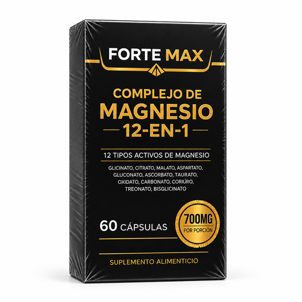 FORTE MAX | Complejo de Magnesio 12 en 1 – 60 cápsulas (PRUEBA)