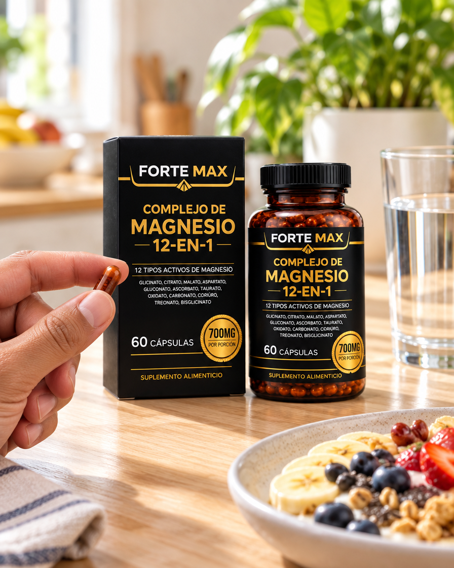 FORTE MAX | Complejo de Magnesio 12 en 1 – 60 cápsulas (PRUEBA)